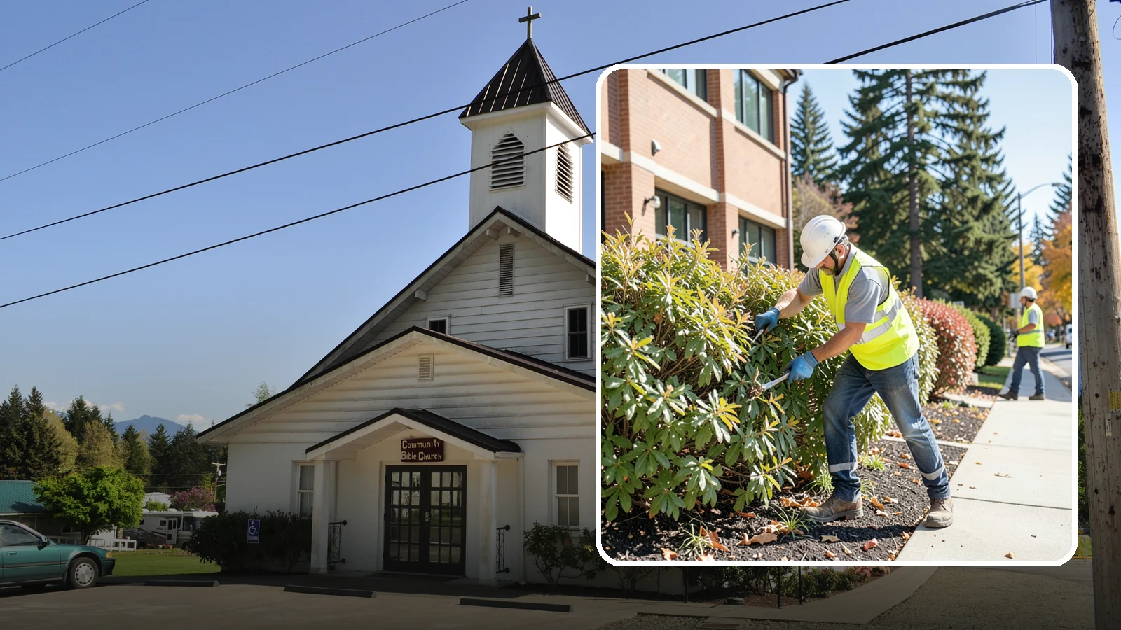 Shrub Maintenance in Concrete, Skagit County, WA - Professional pruning and care of public shrubs to keep plantings healthy, shaped, and clear of walkways.