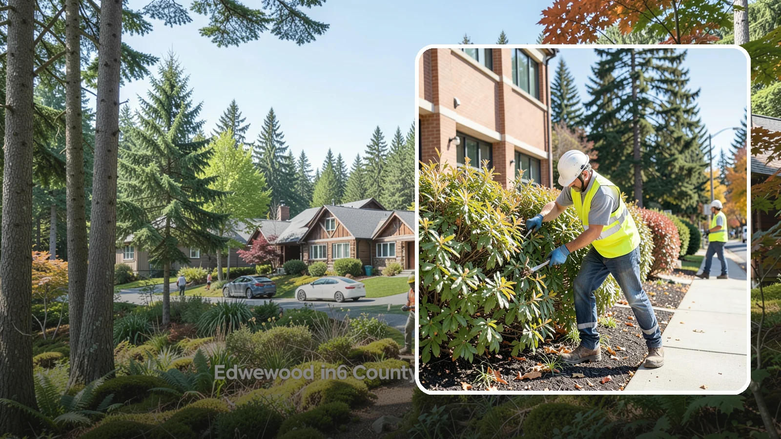 Shrub Maintenance in Edgewood, Pierce County, WA - Professional pruning and care of public shrubs to keep plantings healthy, shaped, and clear of walkways.