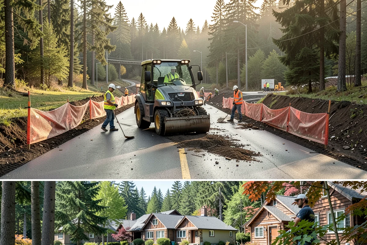 Shrub Maintenance in Edgewood, Pierce County, WA - Most structural pruning is done in late winter and early spring before growth flushes, with light shaping and clearance cuts...