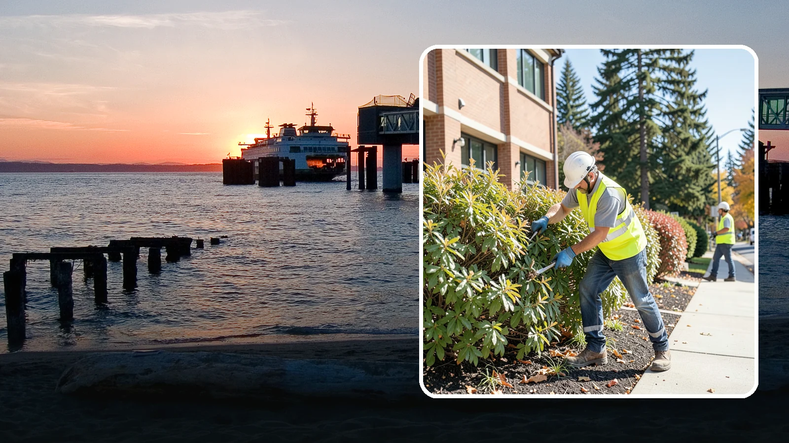 Shrub Maintenance in Edmonds, Snohomish County, WA - Professional pruning and care of public shrubs to keep plantings healthy, shaped, and clear of walkways.