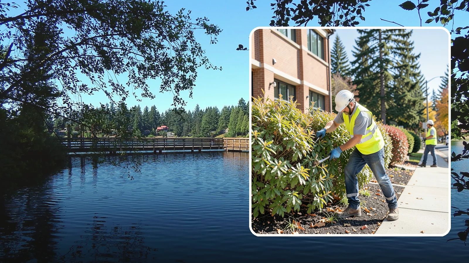 Shrub Maintenance in Federal Way, King County, WA - Professional pruning and care of public shrubs to keep plantings healthy, shaped, and clear of walkways.