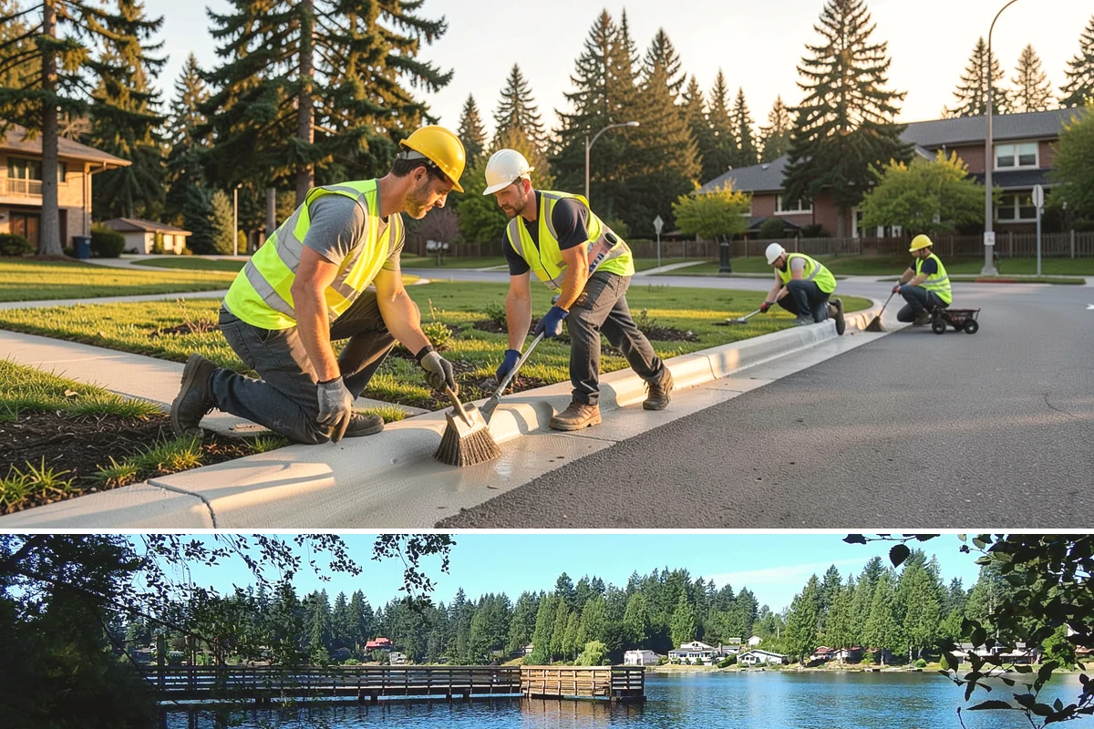 Shrub Maintenance in Federal Way, King County, WA - Most structural pruning is done in late winter and early spring before growth flushes, with light shaping and clearance cuts...