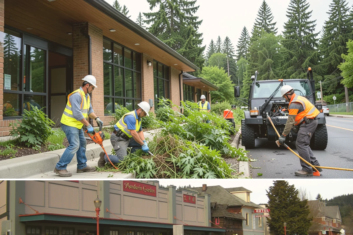 Shrub Maintenance in Issaquah, King County, WA - Most structural pruning is done in late winter and early spring before growth flushes, with light shaping and clearance cuts...