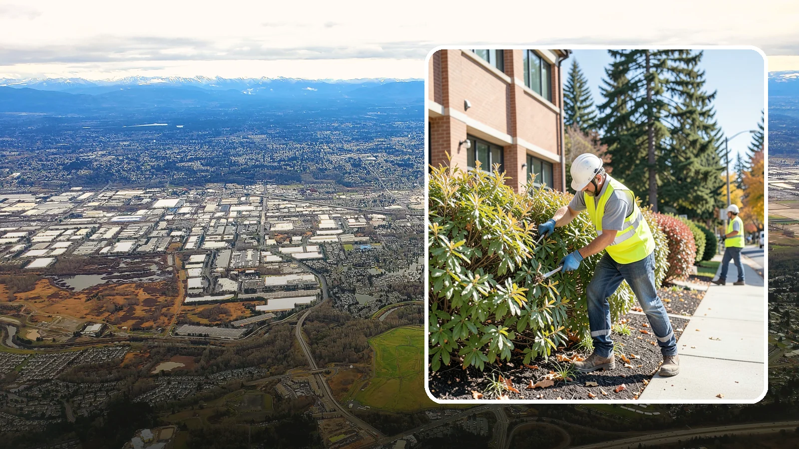 Shrub Maintenance in Kent, King County, WA - Professional pruning and care of public shrubs to keep plantings healthy, shaped, and clear of walkways.