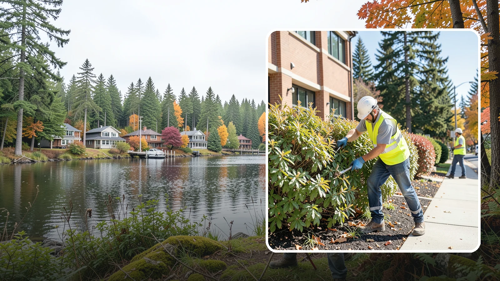 Shrub Maintenance in La Conner, Skagit County, WA - Professional pruning and care of public shrubs to keep plantings healthy, shaped, and clear of walkways.