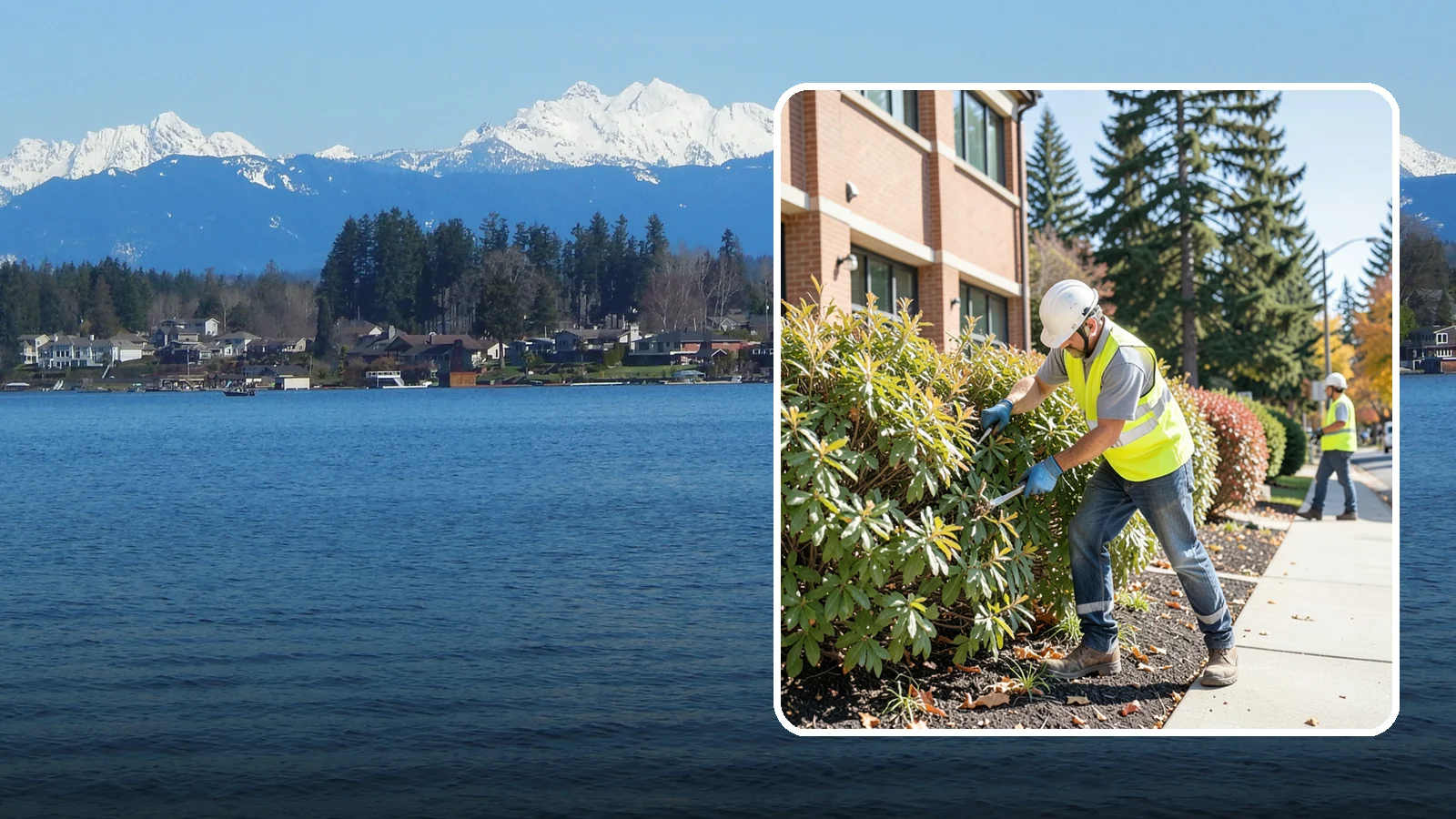 Shrub Maintenance in Lake Stevens, Snohomish County, WA - Professional pruning and care of public shrubs to keep plantings healthy, shaped, and clear of walkways.