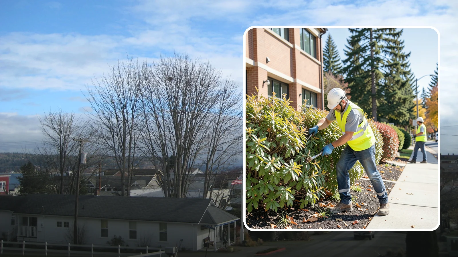 Shrub Maintenance in Langley, Island County, WA - Professional pruning and care of public shrubs to keep plantings healthy, shaped, and clear of walkways.