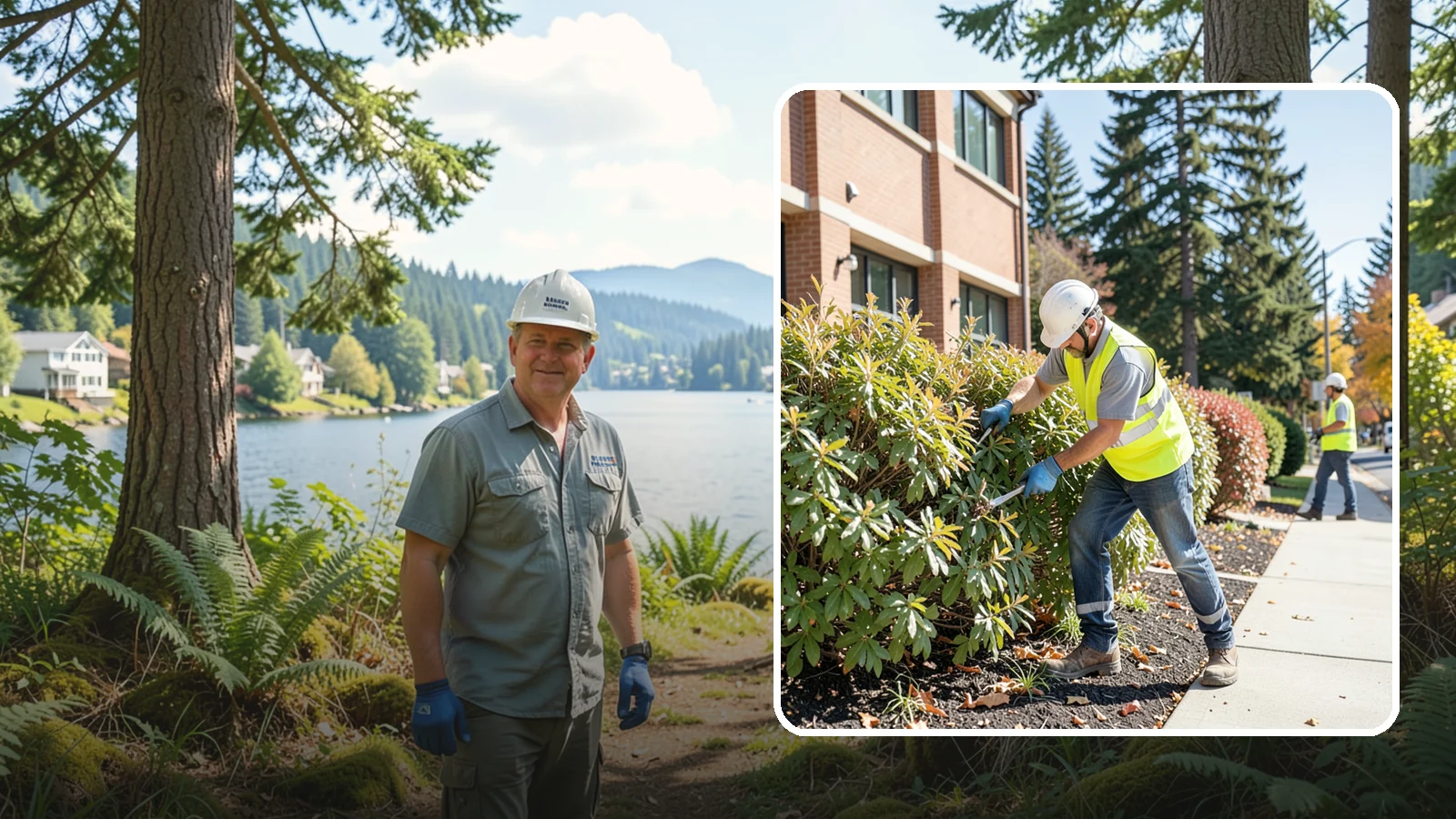 Shrub Maintenance in Milton, King County, WA - Professional pruning and care of public shrubs to keep plantings healthy, shaped, and clear of walkways.