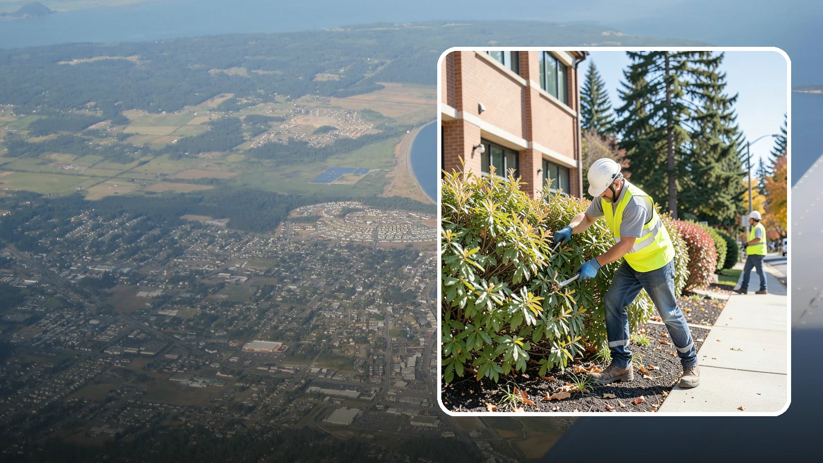 Shrub Maintenance in Oak Harbor, Island County, WA - Professional pruning and care of public shrubs to keep plantings healthy, shaped, and clear of walkways.