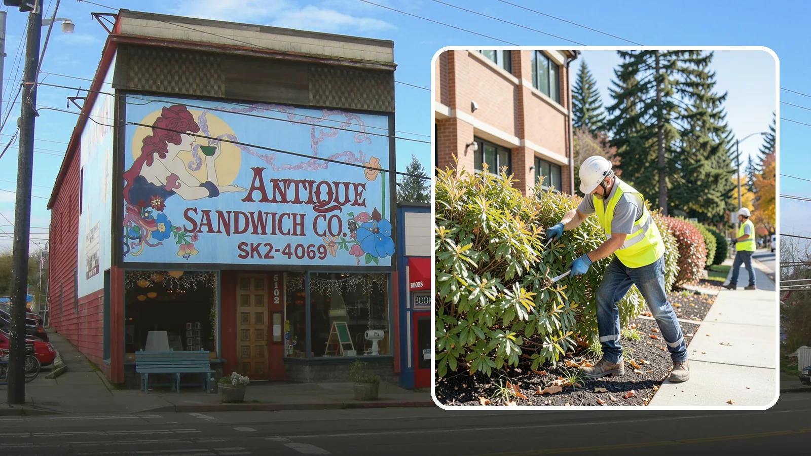 Shrub Maintenance in Ruston, Pierce County, WA - Professional pruning and care of public shrubs to keep plantings healthy, shaped, and clear of walkways.