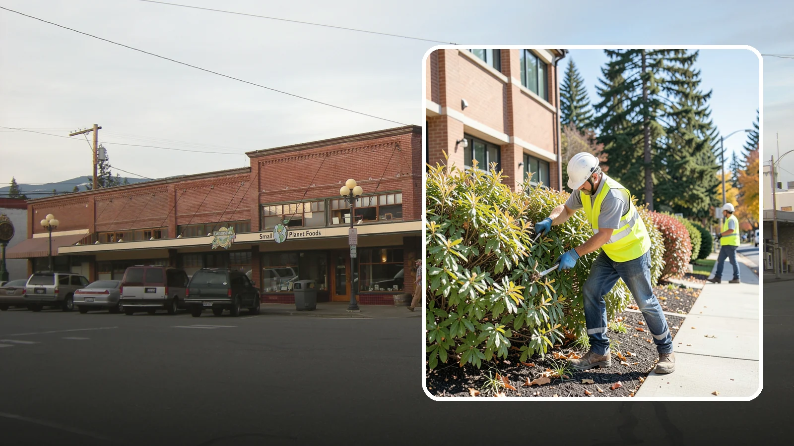 Shrub Maintenance in Sedro-Woolley, Skagit County, WA - Professional pruning and care of public shrubs to keep plantings healthy, shaped, and clear of walkways.
