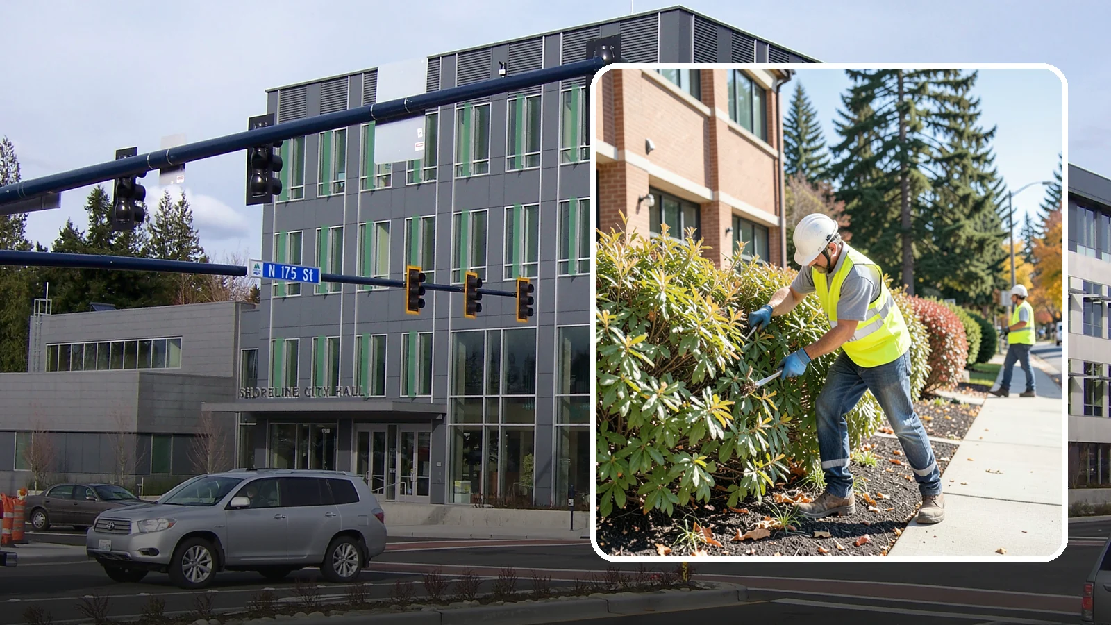 Shrub Maintenance in Shoreline, King County, WA - Professional pruning and care of public shrubs to keep plantings healthy, shaped, and clear of walkways.