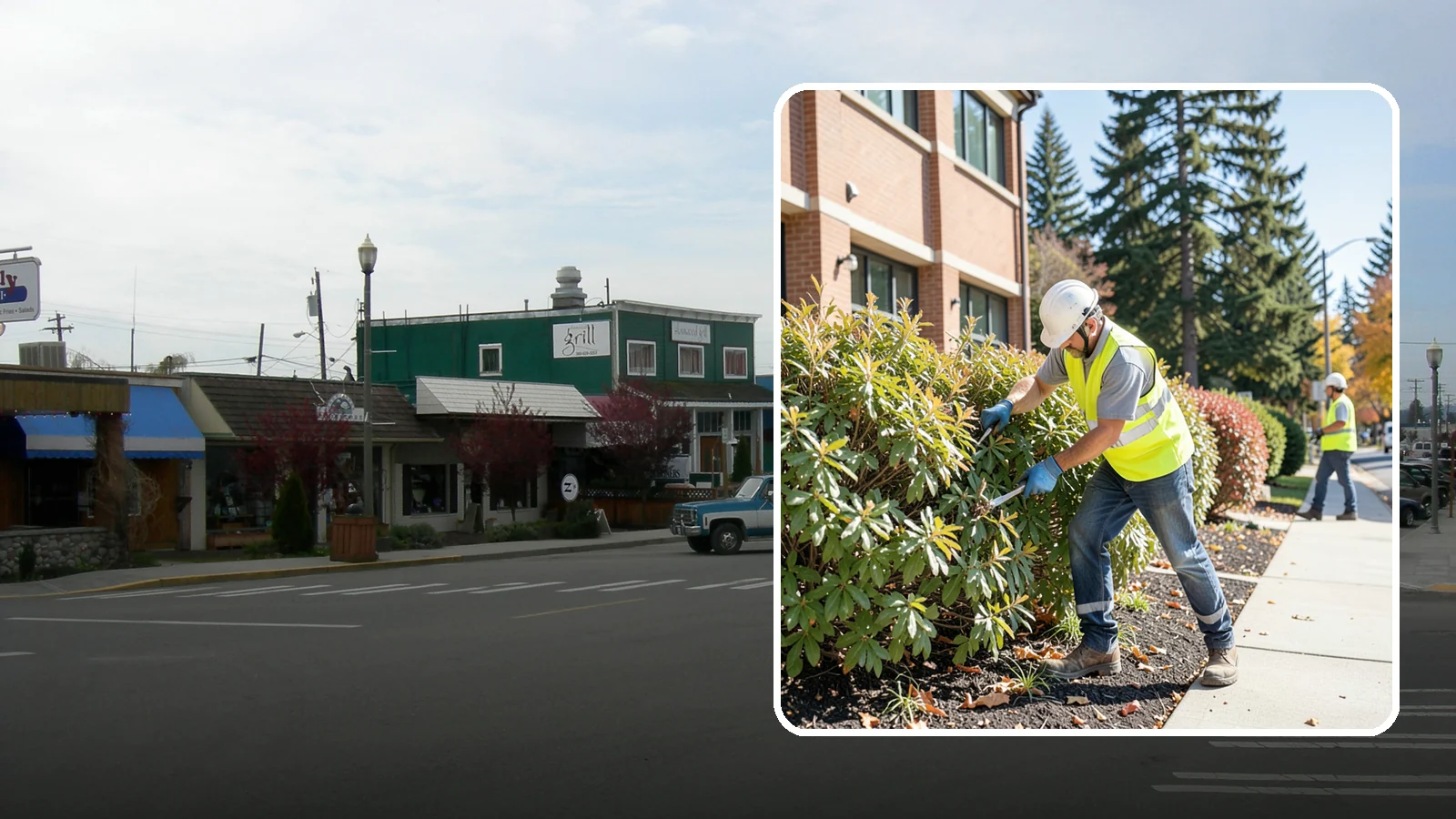 Shrub Maintenance in Stanwood, Snohomish County, WA - Professional pruning and care of public shrubs to keep plantings healthy, shaped, and clear of walkways.