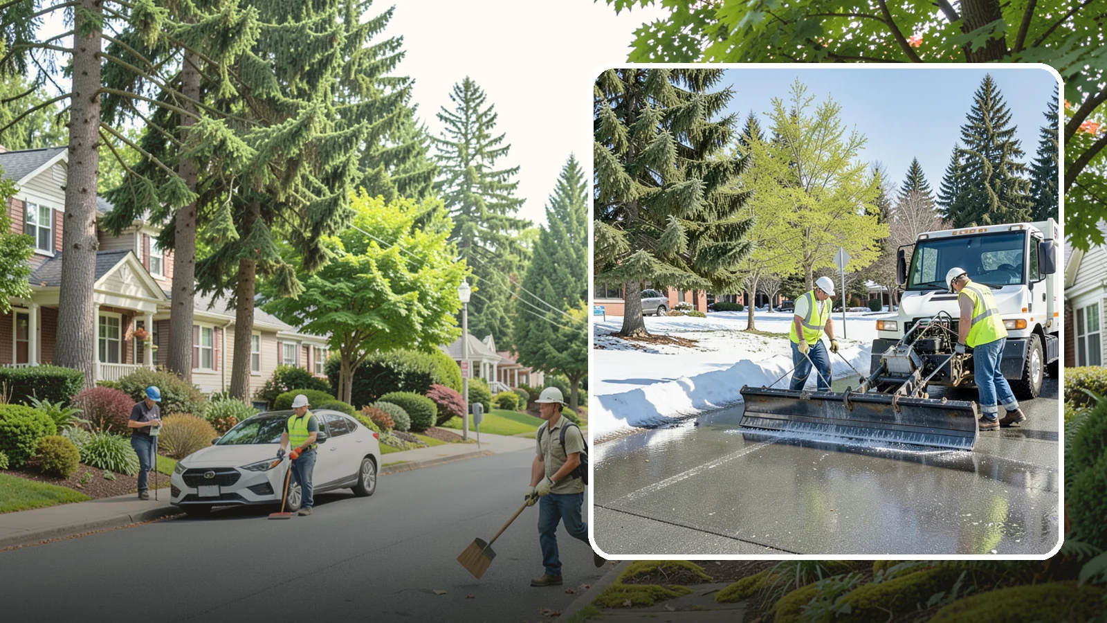 Sidewalk Deicing in Beaux Arts Village, King County, WA - Treat public walkways, ramps, and building entrances with deicer to keep pedestrian surfaces safe and accessible.