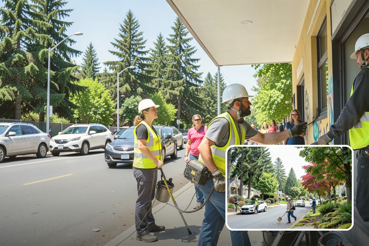 Sidewalk Deicing in Beaux Arts Village, King County, WA - Keeps ramps, stairs, and entrances safe and accessible