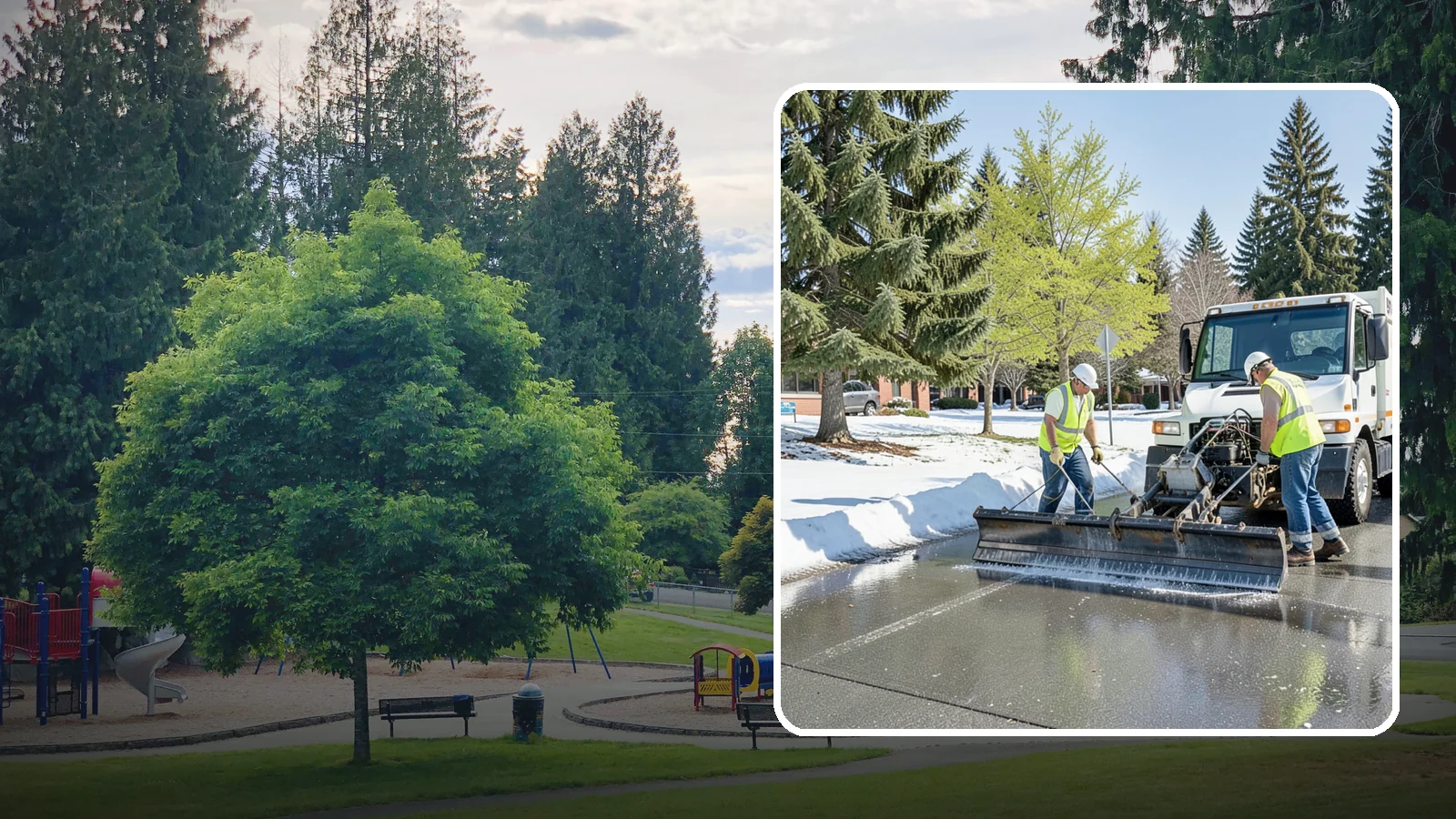 Sidewalk Deicing in Bonney Lake, Pierce County, WA - Treat public walkways, ramps, and building entrances with deicer to keep pedestrian surfaces safe and accessible.