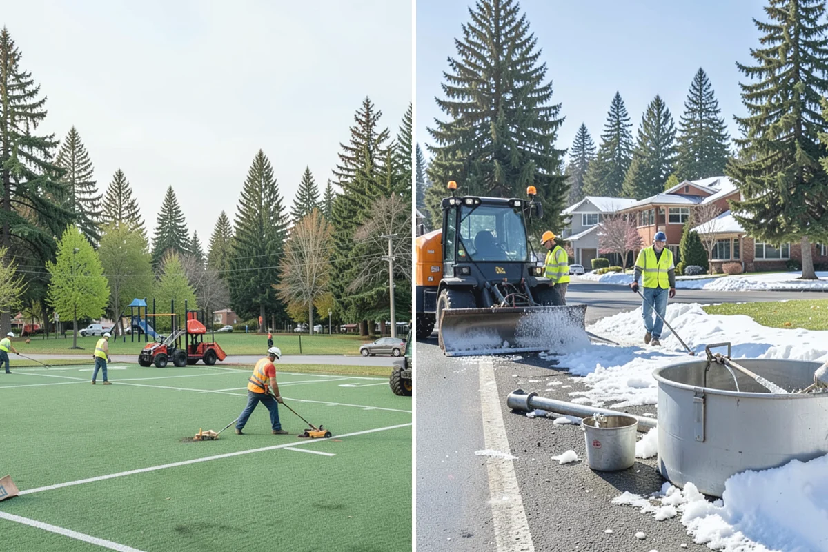 Sidewalk Deicing in Buckley, Pierce County, WA - Prioritize walkways, ramps, stairs, and entrances