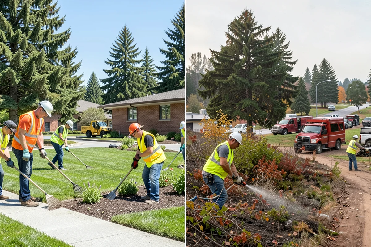Sidewalk Deicing in Concrete, Skagit County, WA - Prioritize walkways, ramps, stairs, and entrances