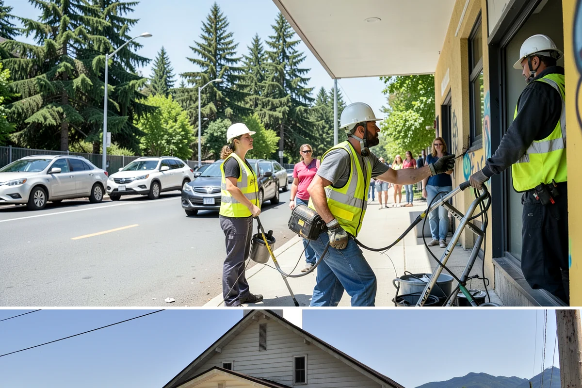 Sidewalk Deicing in Concrete, Skagit County, WA - Sidewalk deicing is a cold-season service active from late fall through early spring, applied ahead of and during freezing...