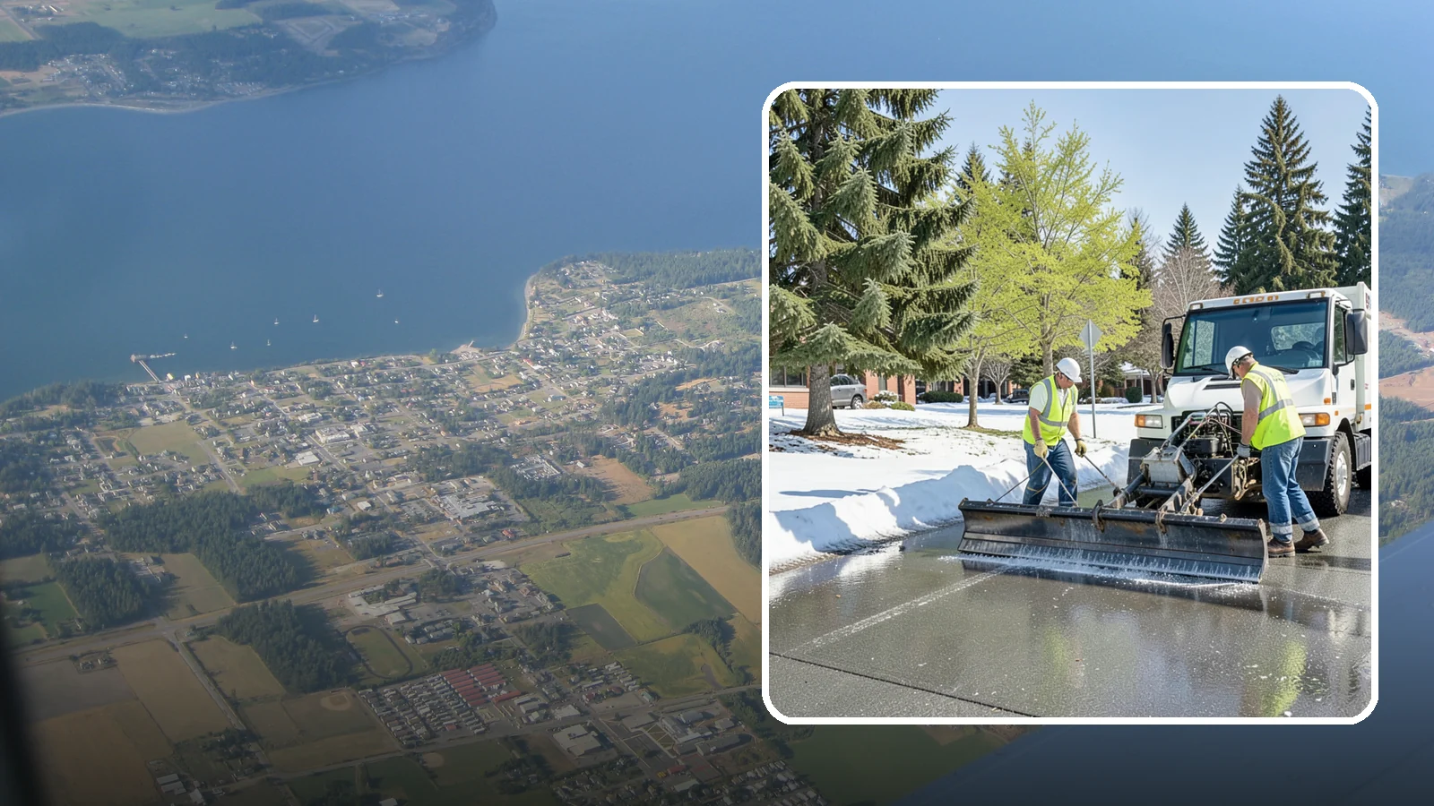 Sidewalk Deicing in Coupeville, Island County, WA - Treat public walkways, ramps, and building entrances with deicer to keep pedestrian surfaces safe and accessible.