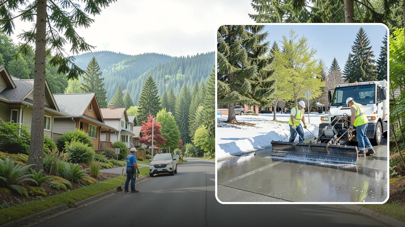 Sidewalk Deicing in Darrington, Snohomish County, WA - Treat public walkways, ramps, and building entrances with deicer to keep pedestrian surfaces safe and accessible.