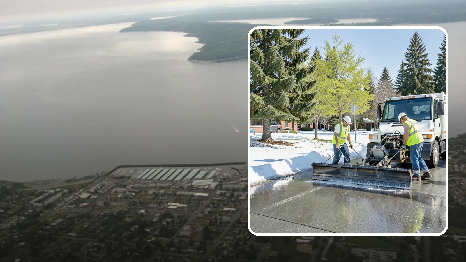 Sidewalk Deicing in Des Moines, King County, WA - Treat public walkways, ramps, and building entrances with deicer to keep pedestrian surfaces safe and accessible.