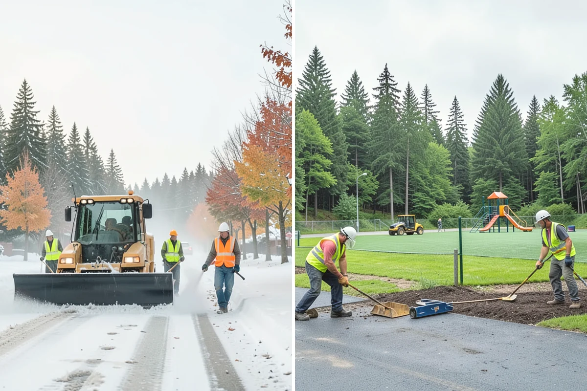 Sidewalk Deicing in Duvall, King County, WA - Prioritize walkways, ramps, stairs, and entrances