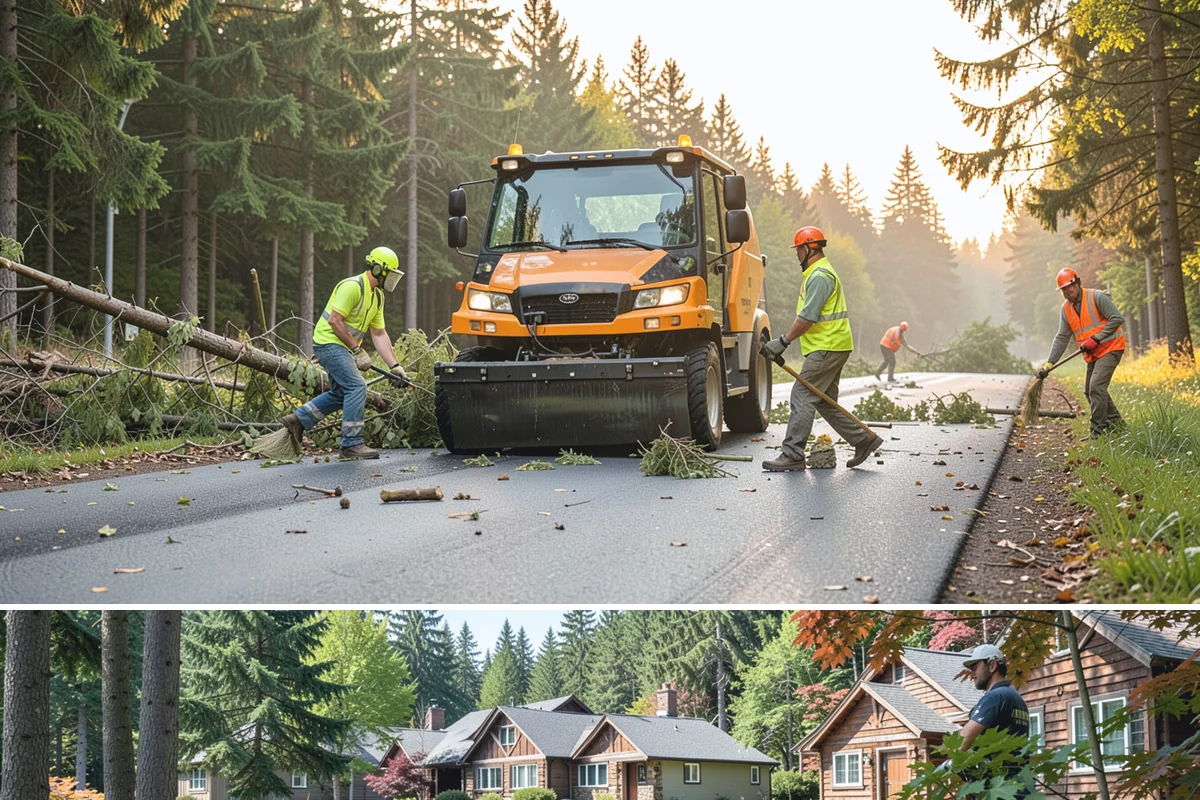 Sidewalk Deicing in Edgewood, Pierce County, WA - Sidewalk deicing is a cold-season service active from late fall through early spring, applied ahead of and during freezing...