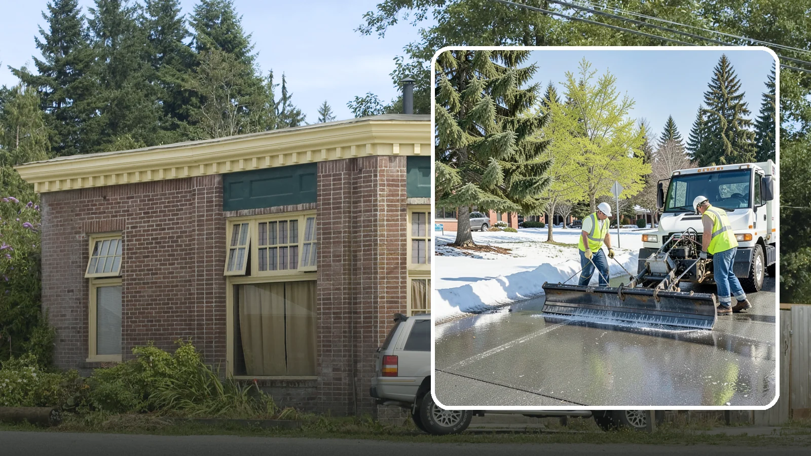 Sidewalk Deicing in Hamilton, Skagit County, WA - Treat public walkways, ramps, and building entrances with deicer to keep pedestrian surfaces safe and accessible.