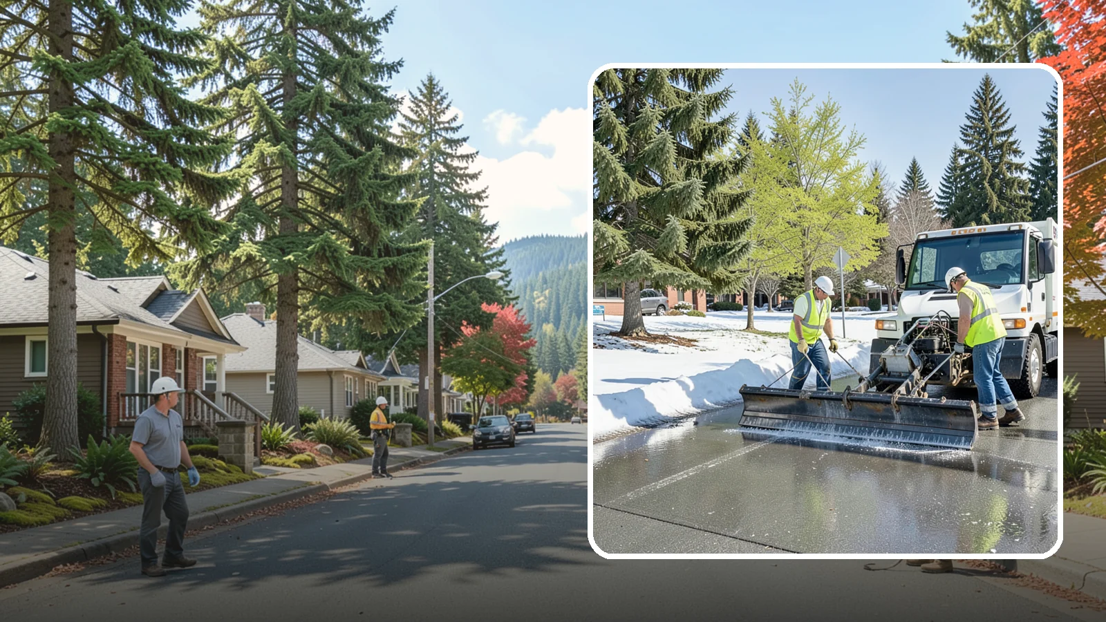 Sidewalk Deicing in Hunts Point, King County, WA - Treat public walkways, ramps, and building entrances with deicer to keep pedestrian surfaces safe and accessible.