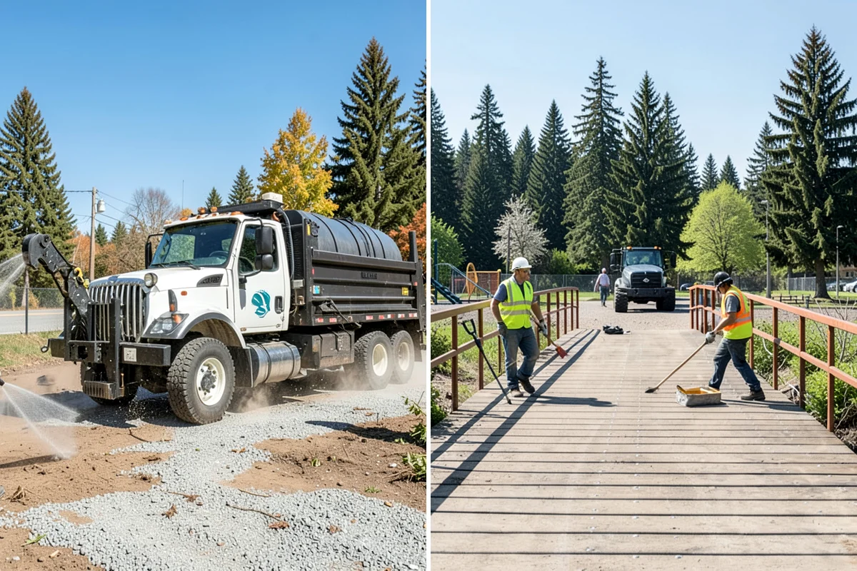 Sidewalk Deicing in Kenmore, King County, WA - Prioritize walkways, ramps, stairs, and entrances
