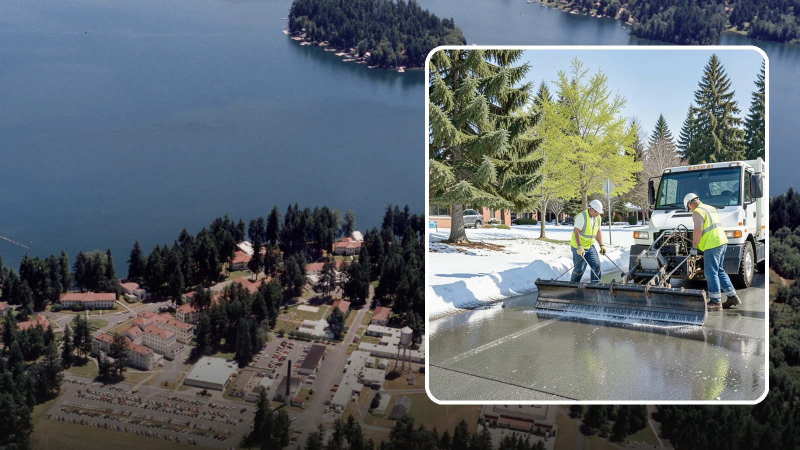 Sidewalk Deicing in Lakewood, Pierce County, WA - Treat public walkways, ramps, and building entrances with deicer to keep pedestrian surfaces safe and accessible.