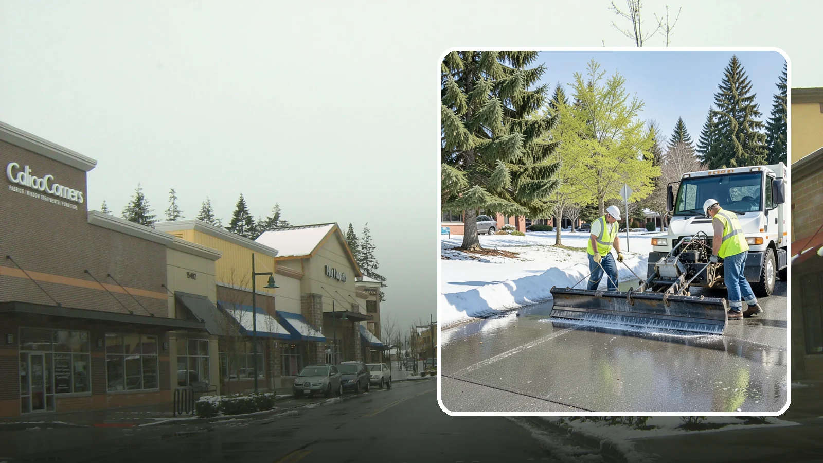 Sidewalk Deicing in Mill Creek, Snohomish County, WA - Treat public walkways, ramps, and building entrances with deicer to keep pedestrian surfaces safe and accessible.