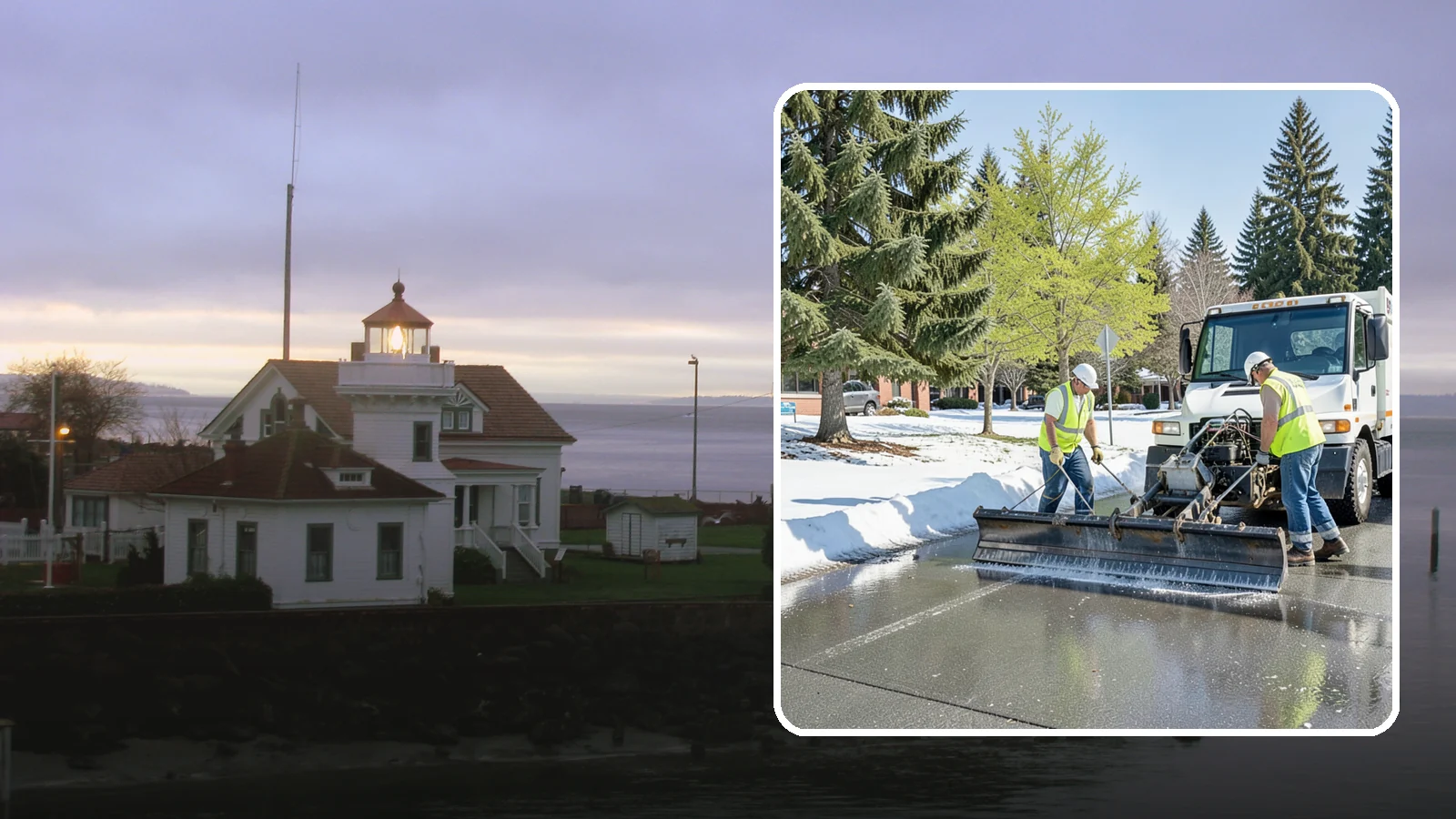 Sidewalk Deicing in Mukilteo, Snohomish County, WA - Treat public walkways, ramps, and building entrances with deicer to keep pedestrian surfaces safe and accessible.