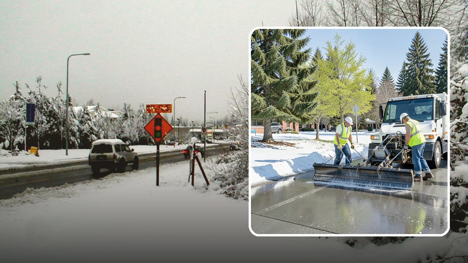 Sidewalk Deicing in Newcastle, King County, WA - Treat public walkways, ramps, and building entrances with deicer to keep pedestrian surfaces safe and accessible.