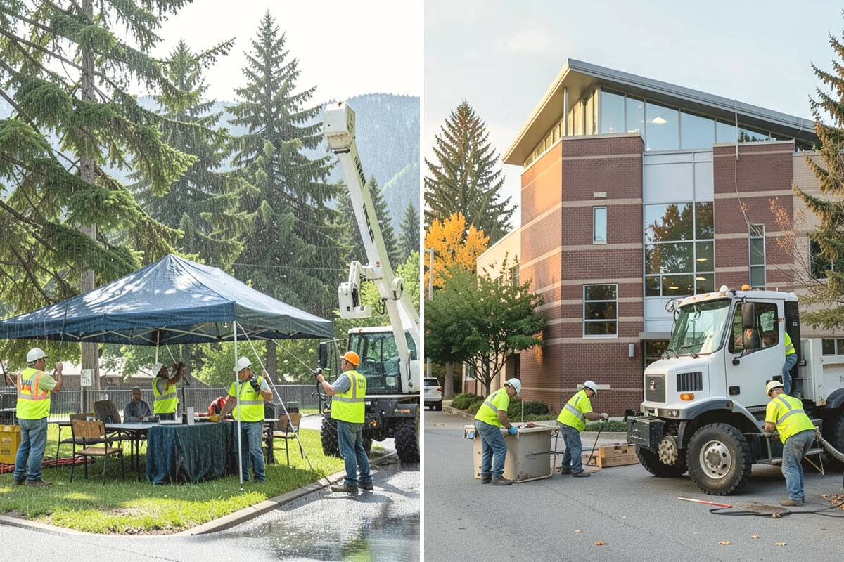 Sidewalk Deicing in Oak Harbor, Island County, WA - Prioritize walkways, ramps, stairs, and entrances