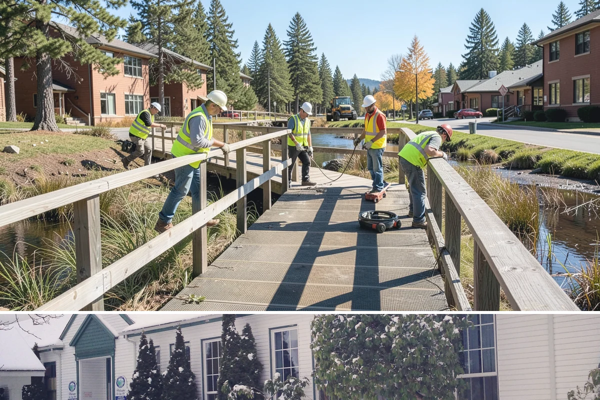 Sidewalk Deicing in Pacific, King County, WA - Sidewalk deicing is a cold-season service active from late fall through early spring, applied ahead of and during freezing...