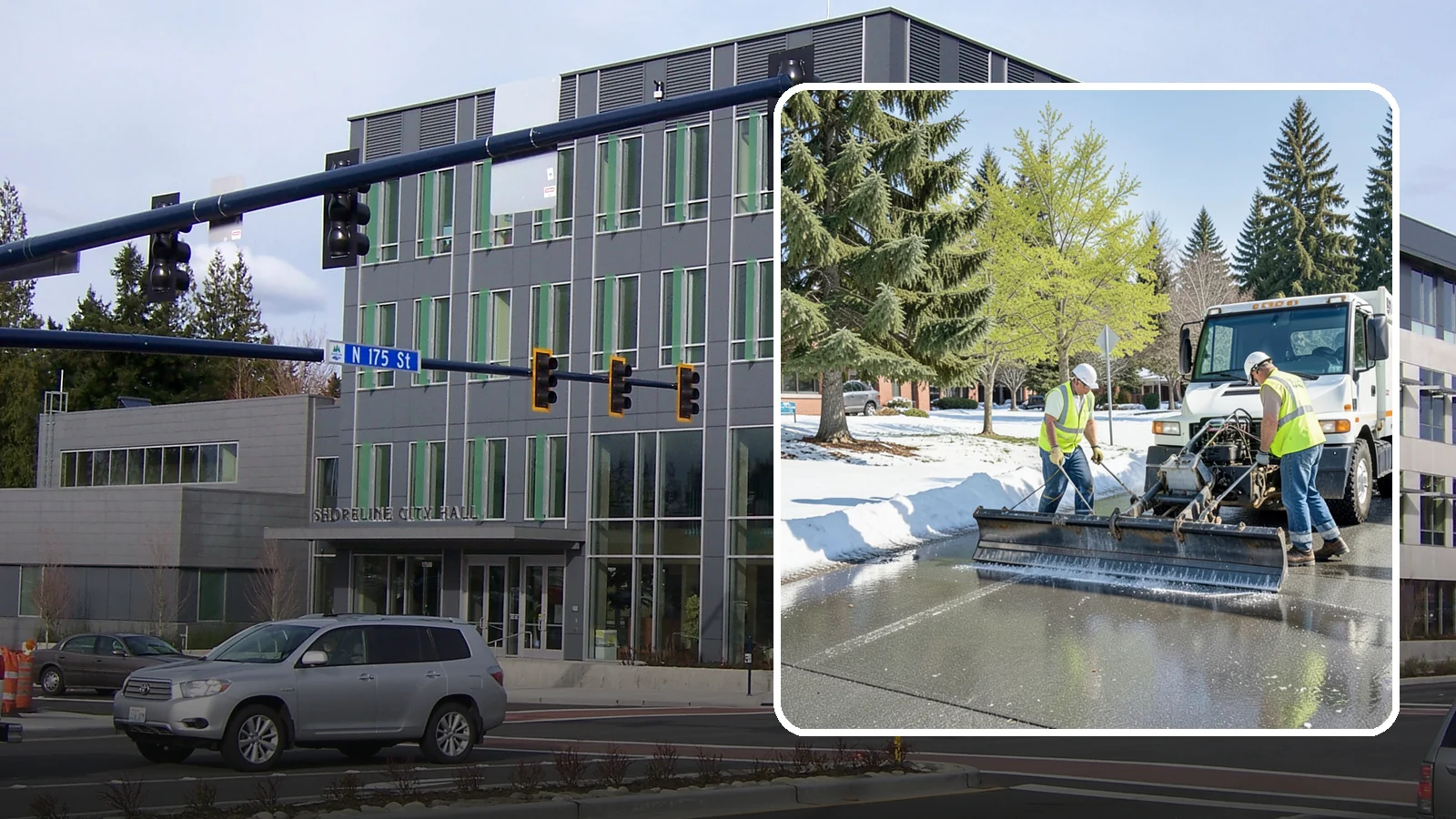 Sidewalk Deicing in Shoreline, King County, WA - Treat public walkways, ramps, and building entrances with deicer to keep pedestrian surfaces safe and accessible.