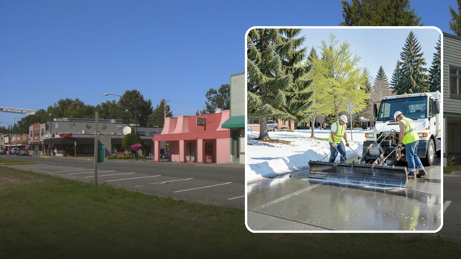 Sidewalk Deicing in Snoqualmie, King County, WA - Treat public walkways, ramps, and building entrances with deicer to keep pedestrian surfaces safe and accessible.