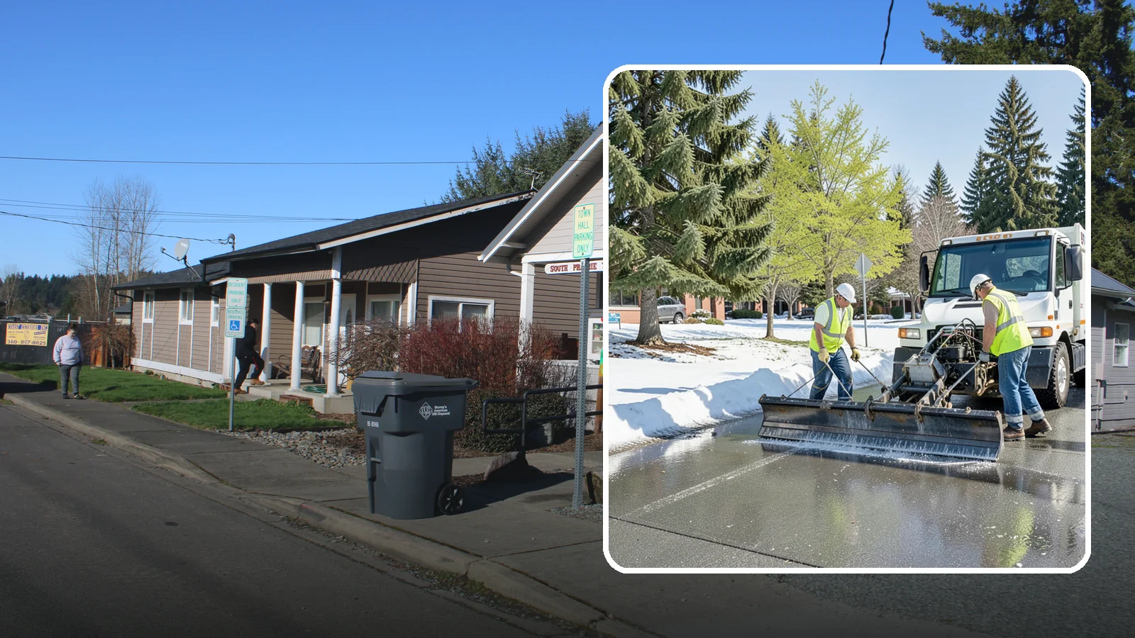 Sidewalk Deicing in South Prairie, Pierce County, WA - Treat public walkways, ramps, and building entrances with deicer to keep pedestrian surfaces safe and accessible.