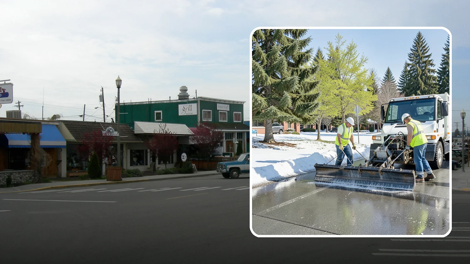 Sidewalk Deicing in Stanwood, Snohomish County, WA - Treat public walkways, ramps, and building entrances with deicer to keep pedestrian surfaces safe and accessible.