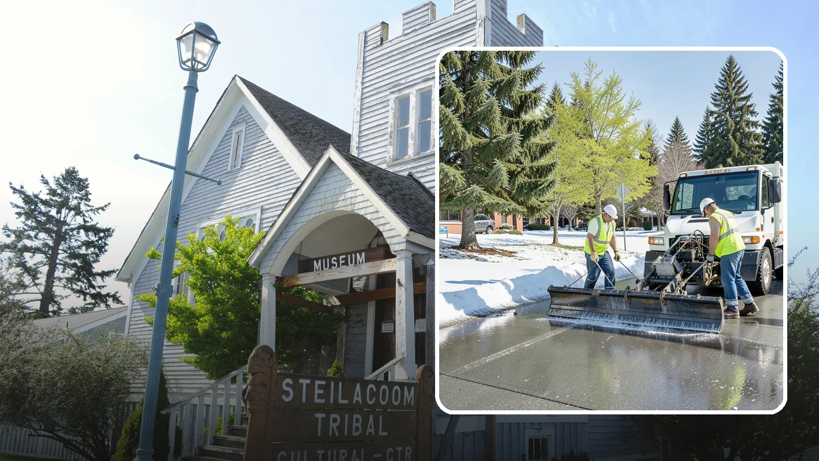Sidewalk Deicing in Steilacoom, Pierce County, WA - Treat public walkways, ramps, and building entrances with deicer to keep pedestrian surfaces safe and accessible.