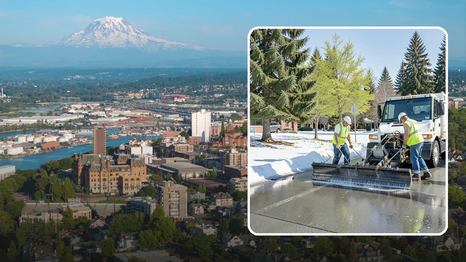 Sidewalk Deicing in Tacoma, Pierce County, WA - Treat public walkways, ramps, and building entrances with deicer to keep pedestrian surfaces safe and accessible.
