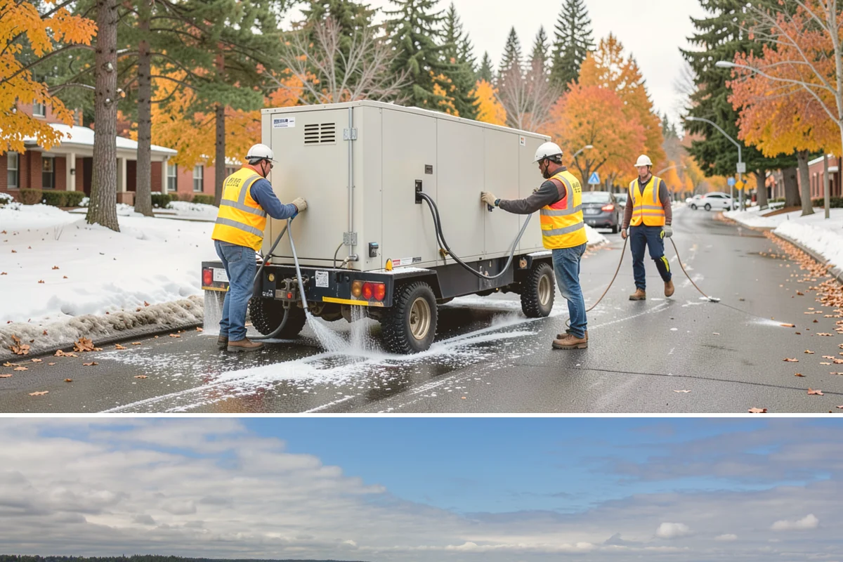 Sidewalk Deicing in University Place, Pierce County, WA - Sidewalk deicing is a cold-season service active from late fall through early spring, applied ahead of and during freezing...