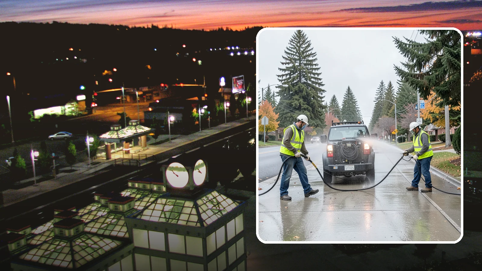 Sidewalk Pressure Washing in Auburn, King County, WA - Restore downtown walkways and public sidewalks with scheduled hot-water pressure washing that meets municipal cleanliness...