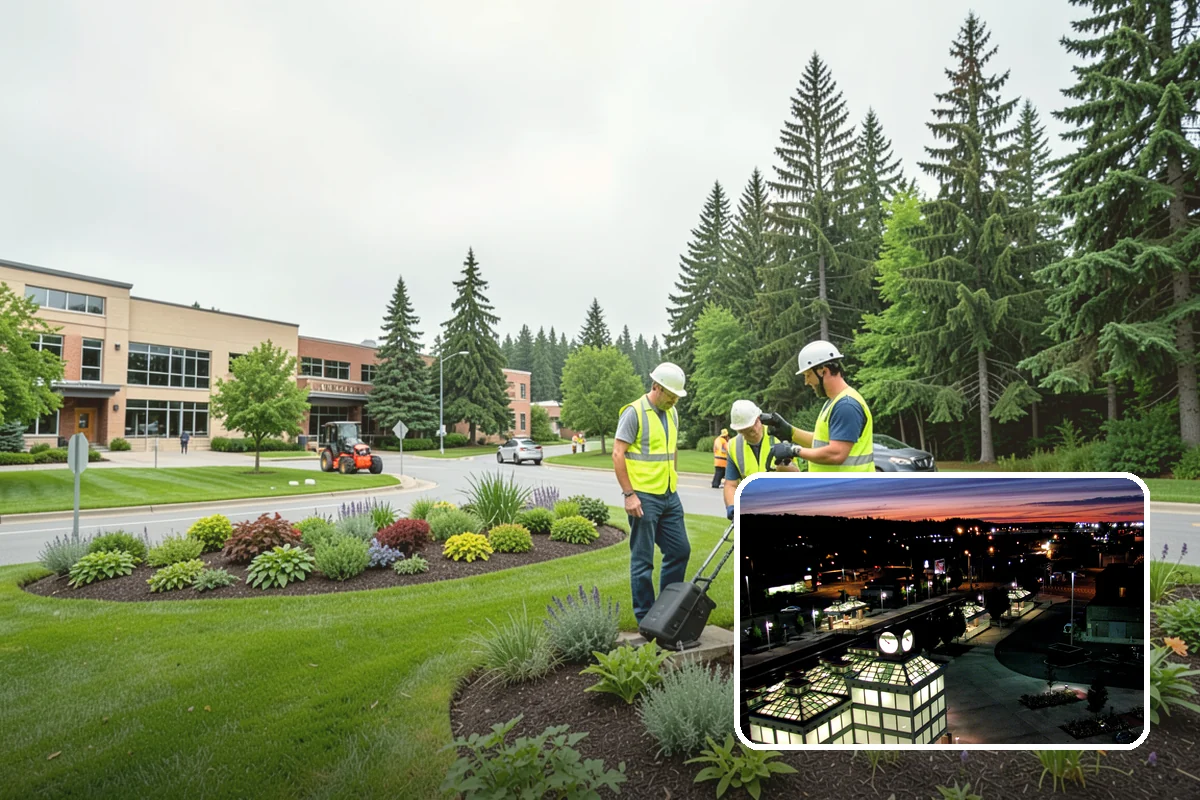 Sidewalk Pressure Washing in Auburn, King County, WA - Removes slip-inducing algae and moss buildup from shaded PNW walkways