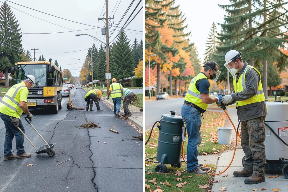 Sidewalk Pressure Washing in Beaux Arts Village, King County, WA - Walk the route with staff to map linear footage, staining, and drain locations