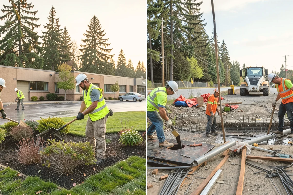 Sidewalk Pressure Washing in Bellevue, King County, WA - Walk the route with staff to map linear footage, staining, and drain locations