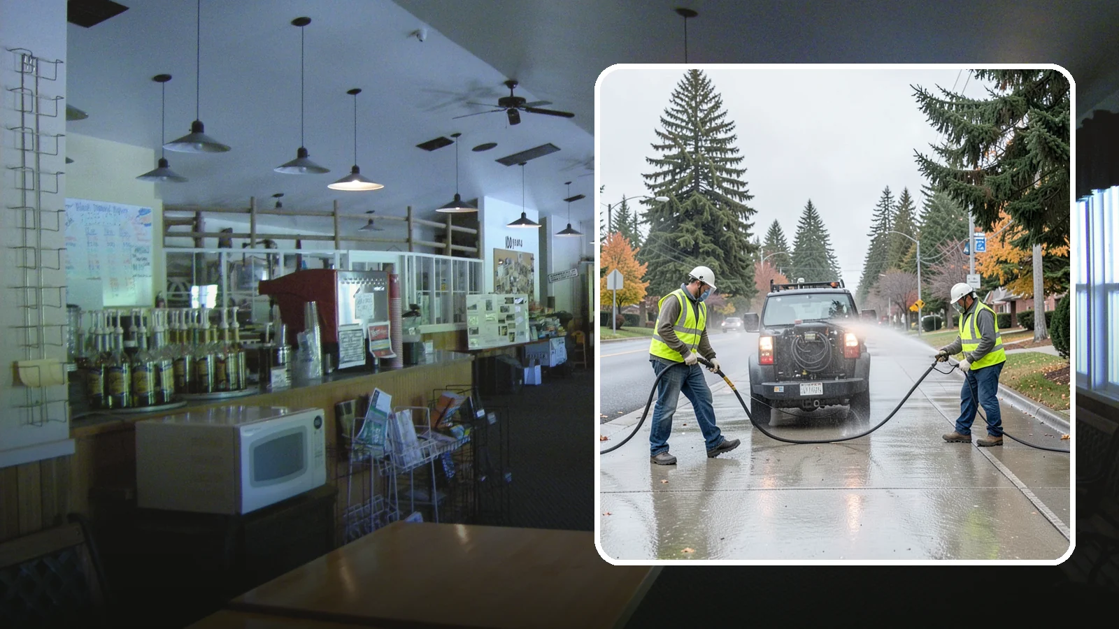 Sidewalk Pressure Washing in Black Diamond, King County, WA - Restore downtown walkways and public sidewalks with scheduled hot-water pressure washing that meets municipal cleanliness...