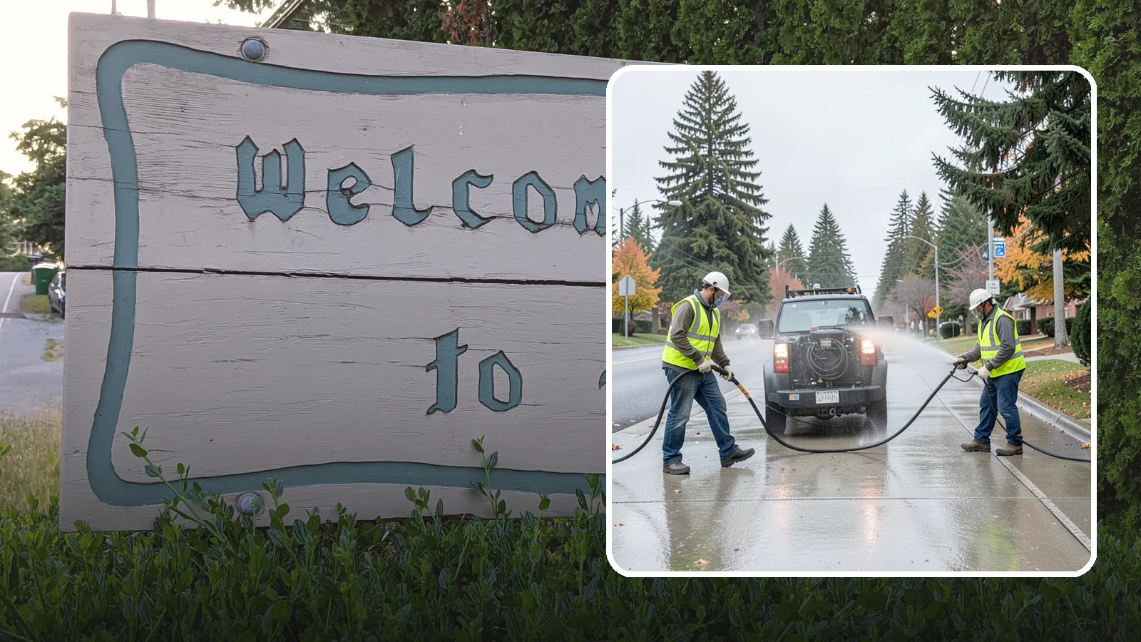 Sidewalk Pressure Washing in Brier, Snohomish County, WA - Restore downtown walkways and public sidewalks with scheduled hot-water pressure washing that meets municipal cleanliness...